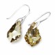 925 Sterling Silver Earrings “Baroque IV” (Golden Shadow) embellished with Crystals by Swarovski®