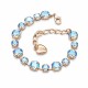 Apyrankė moterims DiamondSky „Classic IV (Light Sapphire Shimmer)“ su Swarovski kristalais