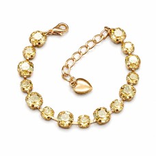 Apyrankė moterims DiamondSky „Klasika IV (Golden Shadow)“ su Swarovski kristalais