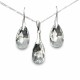925 Sterling Silver Jewelry Set “Baroque” created with Crystals by Swarovski®