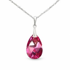 Sidabrinis kaklo papuošalas moterims DiamondSky „Baroque (Rose Comet Argent Light)“ su Swarovski kristalais