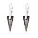 925 Sterling Silver Earrings “Spike (Silver Night)” created with Crystals by Swarovski®