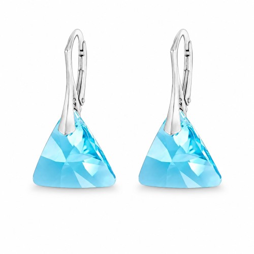 Sidabriniai auskarai „Osiris (Aquamarine)“