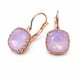 Earrings “Vintage V” (Rose Water Opal) dazzling with Crystals by Swarovski®