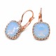 Earrings “Vintage V (Air Blue Opal)” created with Crystals by Swarovski®