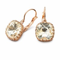 Серьги «Винтаж V2» с кристаллами Swarovski®