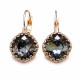 Earrings “Vintage IV (Silver Night)” created with Crystals by Swarovski®