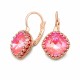 Серьги «Винтаж IV (Lotus Pink DeLite)» с кристаллами Swarovski®