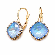 Серьги «Винтаж IV (Ocean DeLite)» с кристаллами Swarovski®