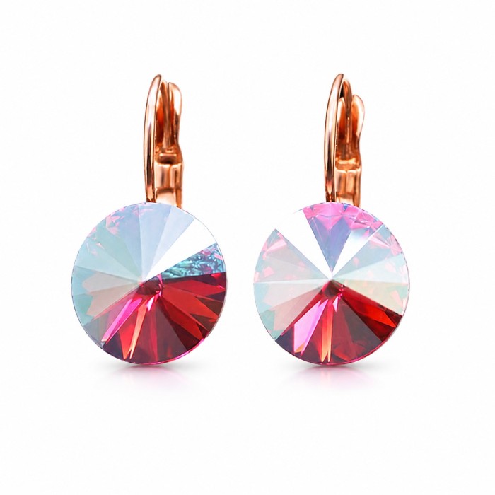 Серьги «Кларис II (Fuchsia Shimmer)» с кристаллами Swarovski®