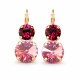 Earrings “Clarice VIII” (Light Rose / Ruby) embellished with Crystals by Swarovski®