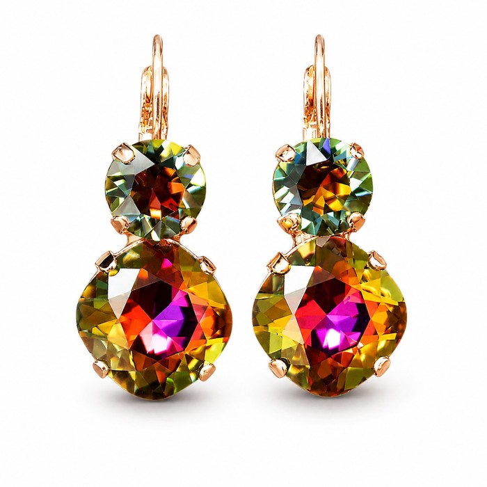 Earrings “Glare VI” (Volcano) created with Crystals by Swarovski®