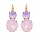 Серьги «Ослепительный Блеск VI (Rose Water Opal / Lilac)» с кристаллами Swarovski®