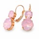Серьги «Ослепительный Блеск VI (Rose Water Opal)» с кристаллами Swarovski®