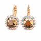 Earrings “Glory II (Rose Gold)” created with Crystals by Swarovski®