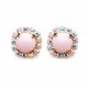 Earrings “The Mirror of One's Heart II” (Pastel Rose) created with Crystals by Swarovski®