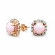 Earrings “The Mirror of One's Heart II” (Pastel Rose) created with Crystals by Swarovski®
