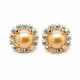 Earrings “The Mirror of One's Heart II (Rose Gold)” created with Crystals by Swarovski®