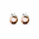 925 Sterling Silver Earrings “Classic II (Rose Gold)” created with Crystals by Swarovski®