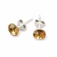 925 Sterling Silver Earrings “Classic II (Golden Shadow)” created with Crystals by Swarovski®