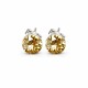 925 Sterling Silver Earrings “Classic II (Golden Shadow)” created with Crystals by Swarovski®
