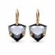 Серьги «Бермудский Треугольник (Light Chrome)» с кристаллами Swarovski®