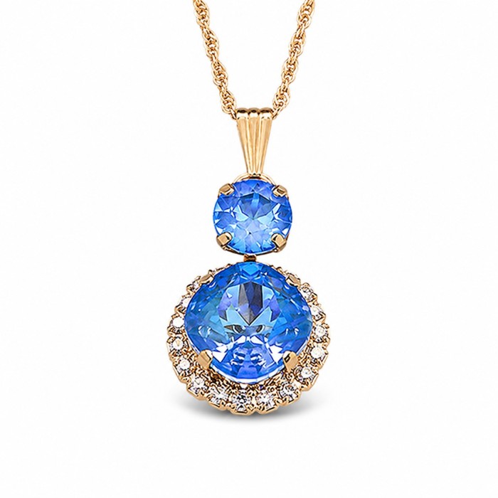 Jewelry Set “Clarice VI (Ocean DeLite)” created with Crystals by Swarovski®