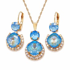 Papuošalų rinkinys moterims „Clarice VI (Ocean DeLite)“ su Swarovski® kristalais
