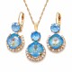 Jewelry Set “Clarice VI (Ocean DeLite)” created with Crystals by Swarovski®