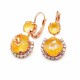 Papuošalų rinkinys moterims „Clarice VI (Peach DeLite)“ su Swarovski® kristalais