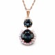 Papuošalų rinkinys moterims DiamondSky „Clarice VI (Graphite)“ su Swarovski kristalais