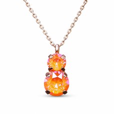 Pakabukas „Juno IV (Orange Glow DeLite)“ su Swarovski® kristalais