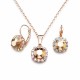 Jewelry Set “Glory II (Rose Gold)” created with Crystals by Swarovski®