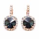 Auskarai moterims DiamondSky „Clarice VII (Graphite)“ su Swarovski kristalais