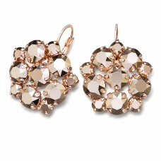 Auskarai moterims DiamondSky „Splendor (Rose Gold)“ su Swarovski kristalais