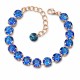 Apyrankė moterims DiamondSky „Classic II (Bermuda Blue)“ su Swarovski karoliukais