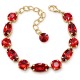 Apyrankė moterims DiamondSky „Chic II (Scarlet)“ su Swarovski kristalais