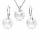 Серебряный женский комплект 925 пробы «Марианна» с кристаллами Swarovski®