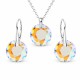 Sidabrinis papuošalų rinkinys moterims „Marianne (Shimmer)“ su Swarovski® kristalais