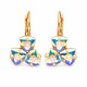 Auskarai moterims DiamondSky „Bermuda Triangle III (Aurora Borealis)“ su Swarovski kristalais