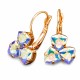 Auskarai moterims DiamondSky „Bermuda Triangle III (Aurora Borealis)“ su Swarovski kristalais