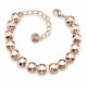 Браслет "Классика II (Rose Gold)" с кристаллами Swarovski®