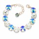 Bracelet “Vortex” (Aurora Borealis) embellished with Crystals by Swarovski®