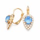 Auskarai moterims Diamond Sky „Diva (Ocean DeLite)“ su Swarovski kristalais