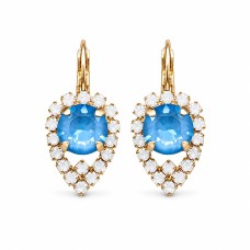 Auskarai moterims Diamond Sky „Diva (Ocean DeLite)“ su Swarovski kristalais