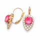 Auskarai „Diva (Lotus Pink DeLite)“ su Swarovski® kristalais
