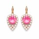 Auskarai „Diva (Lotus Pink DeLite)“ su Swarovski® kristalais