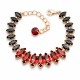 Apyrankė moterims DiamondSky „Ornella (Light Siam / Jet)“ su Swarovski kristalais