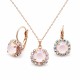 Papuošalų rinkinys moterims „Glory II (Powder Rose)“ su Swarovski® kristalais