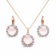 Papuošalų rinkinys moterims „Glory II (Powder Rose)“ su Swarovski® kristalais